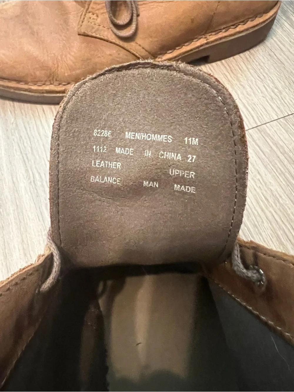 Men's Brown Leather Desert Boots